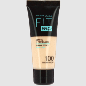 Maybelline Fit Me Foundation Matte & Poreless 100 Warm Ivory