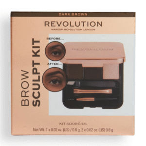 Revolution Brow Sculpt Kit Dark Brown