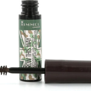 Rimmel Brow This Way Styling Gel With Argan Oil Camo Collection Dark Brown
