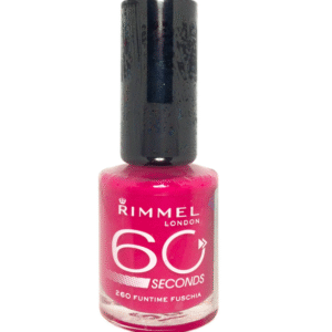 Rimmel London 60 Seconds Super Shine Nail Polish 260 Funtime Fuchsia
