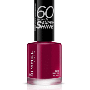Rimmel London 60 Seconds Super Shine Nail Polish 320 Rapid Ruby