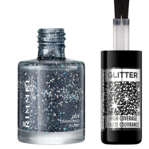 Rimmel London Glitter Nail Polish Top Coat 001 Diamond Dust