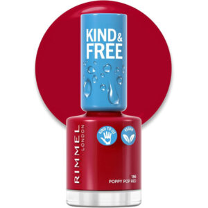Rimmel London Kind & Free Nail Polish 156 Poppy Pop Red